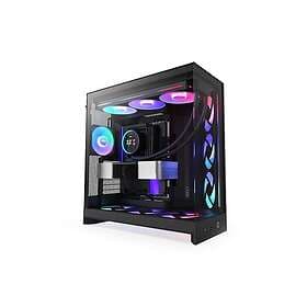 NZXT H9 Flow RGB+ 2025 (Svart/Transparent)
