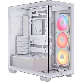 Corsair 3500X LX-R RGB iCUE LINK TG (White/Transparent)