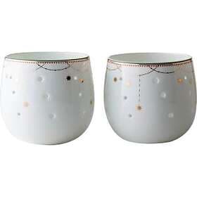 Wik & Walsøe Julemorgen Lysestake 80mm 2-pakning