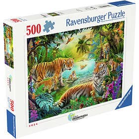 Ravensburger Tigerfamilie i oasen 500 Brikker