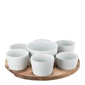 Modern House Nord Skålsett 7-pak Natur/Hvit