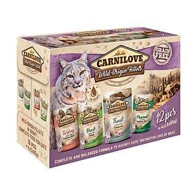 Carnilove Carnilove Cat Wild Origin Fillets Pouch 12x0.085kg
