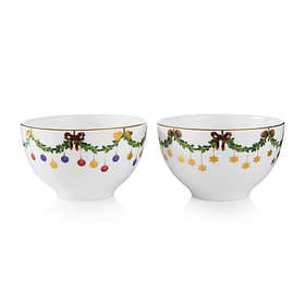 Royal Copenhagen Star Fluted Christmas Skål (30cl) 2-syk