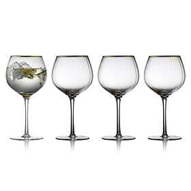 Lyngby Glas Palermo Gold Gin & Tonic Glass 65cl 4-pakning